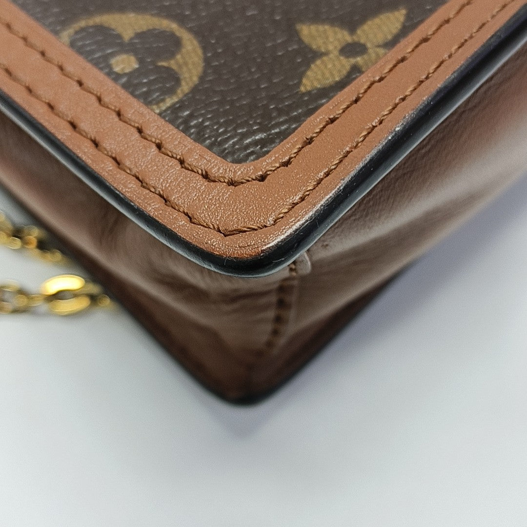 DAUPHINE WOC Monogram Coated Canvas Brown