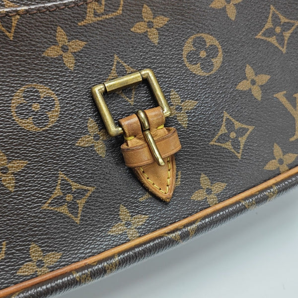 SOLOGNE PM Monogram Coated Canvas Brown