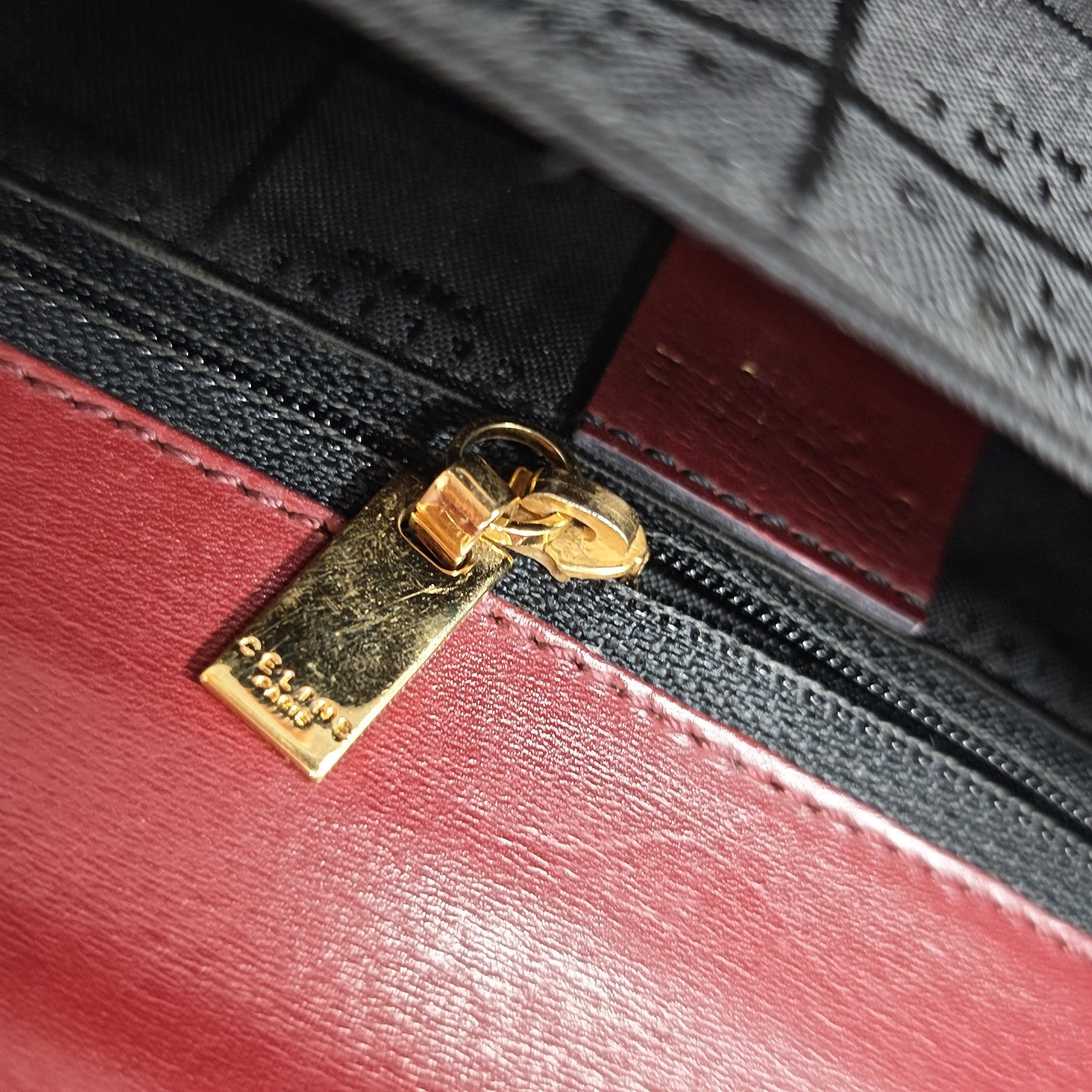 Calfskin Shoulder Bag Red
