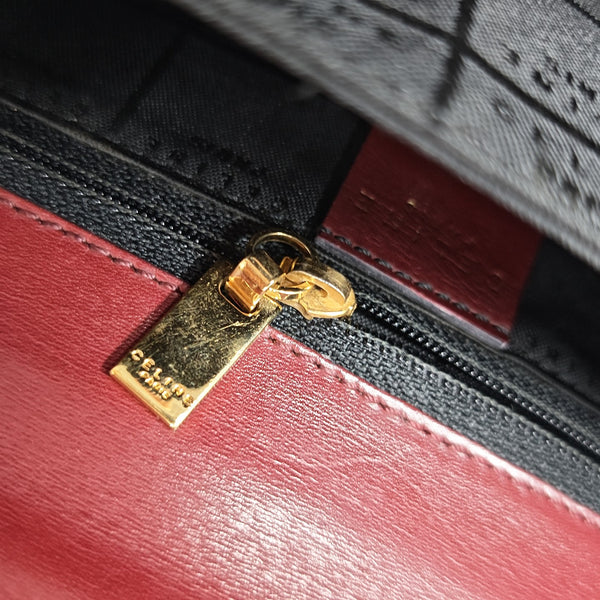 Calfskin Shoulder Bag Red