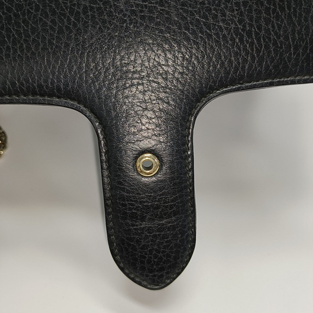 Interlocking G Small Calfskin Black