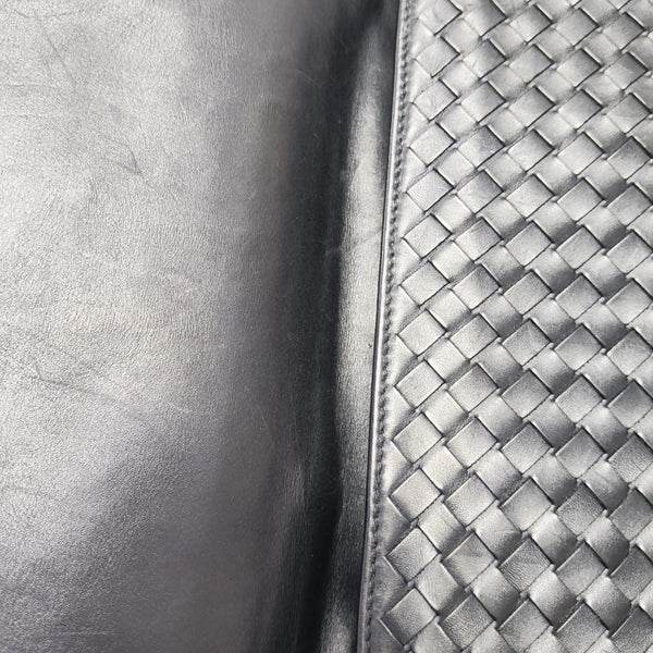 Calfskin Top Handle Bag Black