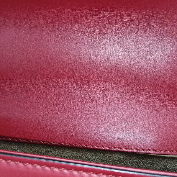 Sylvie Mini Calfskin Red