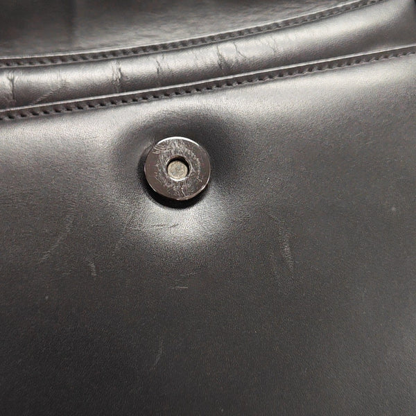 Calfskin Top Handle Bag Black