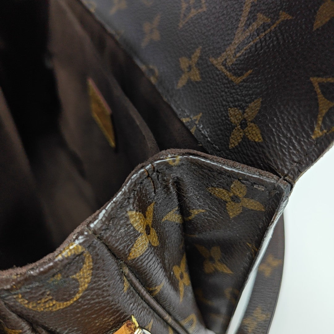 MÉTIS MM Monogram Coated Canvas Brown