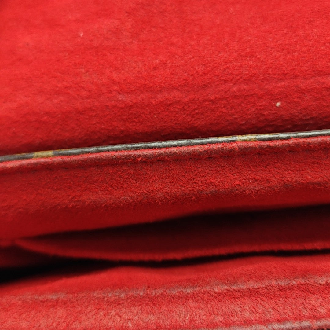 LOCKY BB Monogram Coated Canvas Red