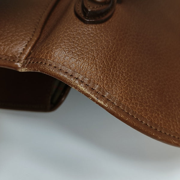 Calfskin Shoulder Bag Brown