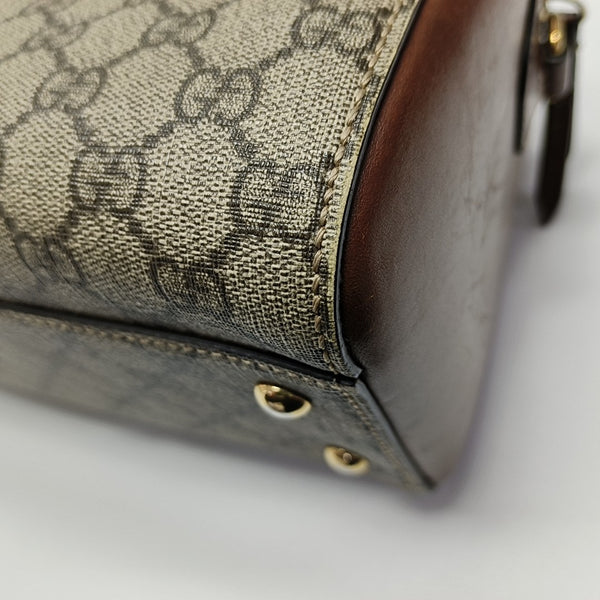 GG Blooms Monogram Coated Canvas Black