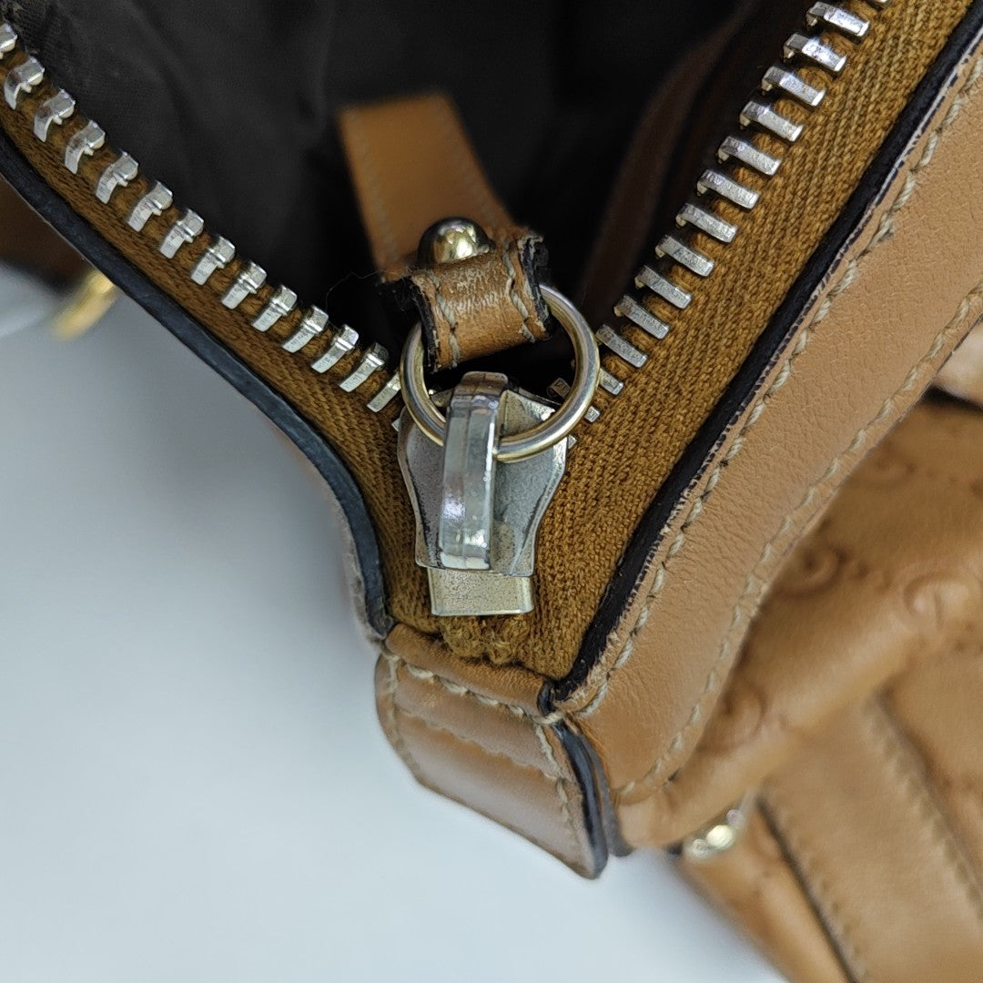 Ligne Shima Monogram Calfskin Brown