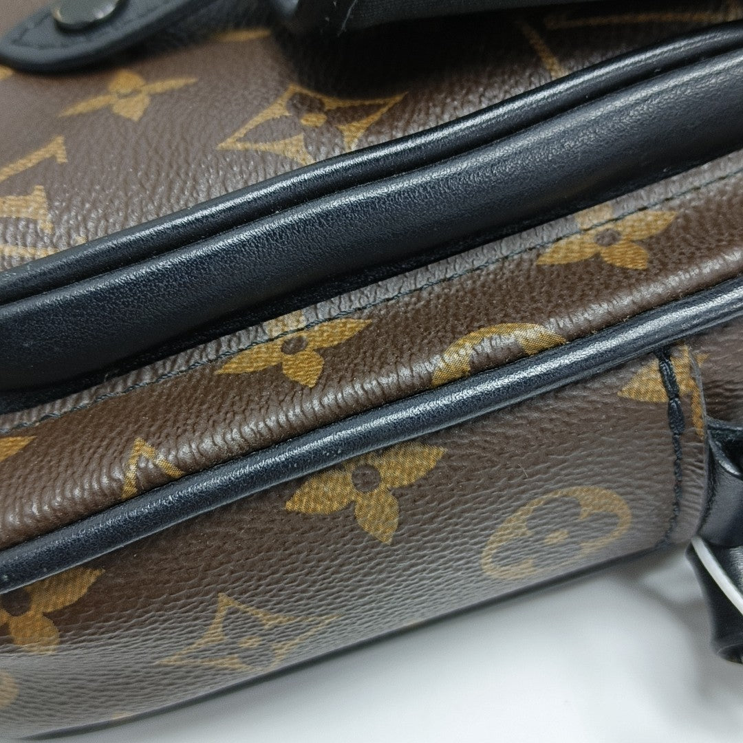 CHRISTOPHER Monogram Coated Canvas Brown