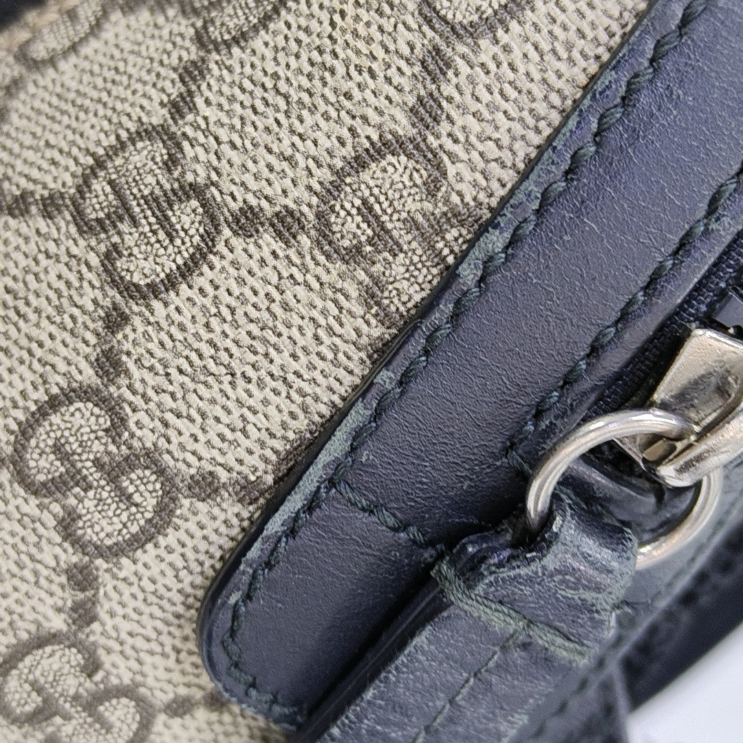 Monogram Coated Canvas Backpack Small Brown
