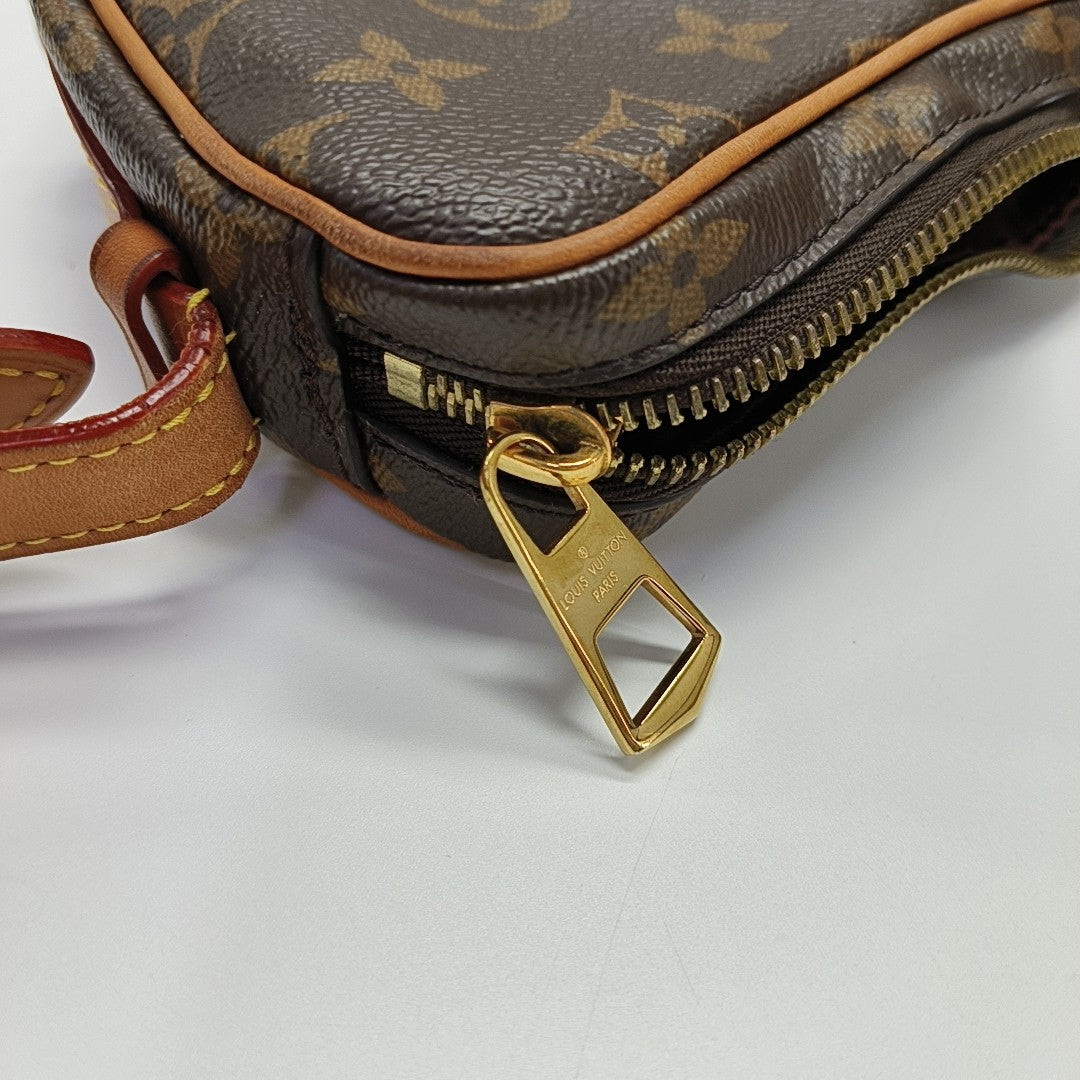 CROISSANT Monogram Coated Canvas Brown