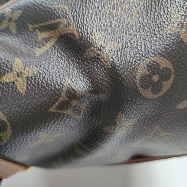 Monogram Coated Canvas Top Handle Bag Brown