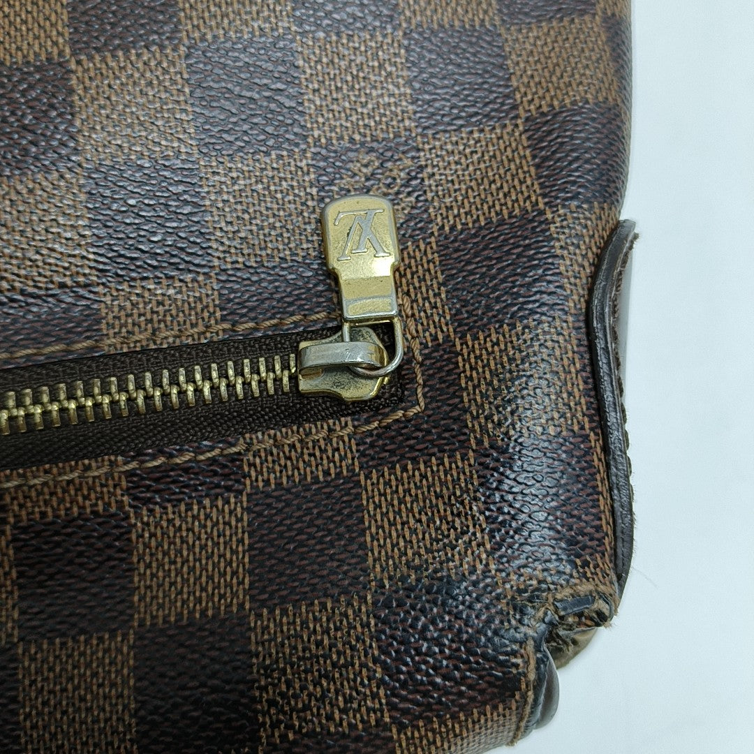 SPENCER Damier Ebene Coated Canvas Brown