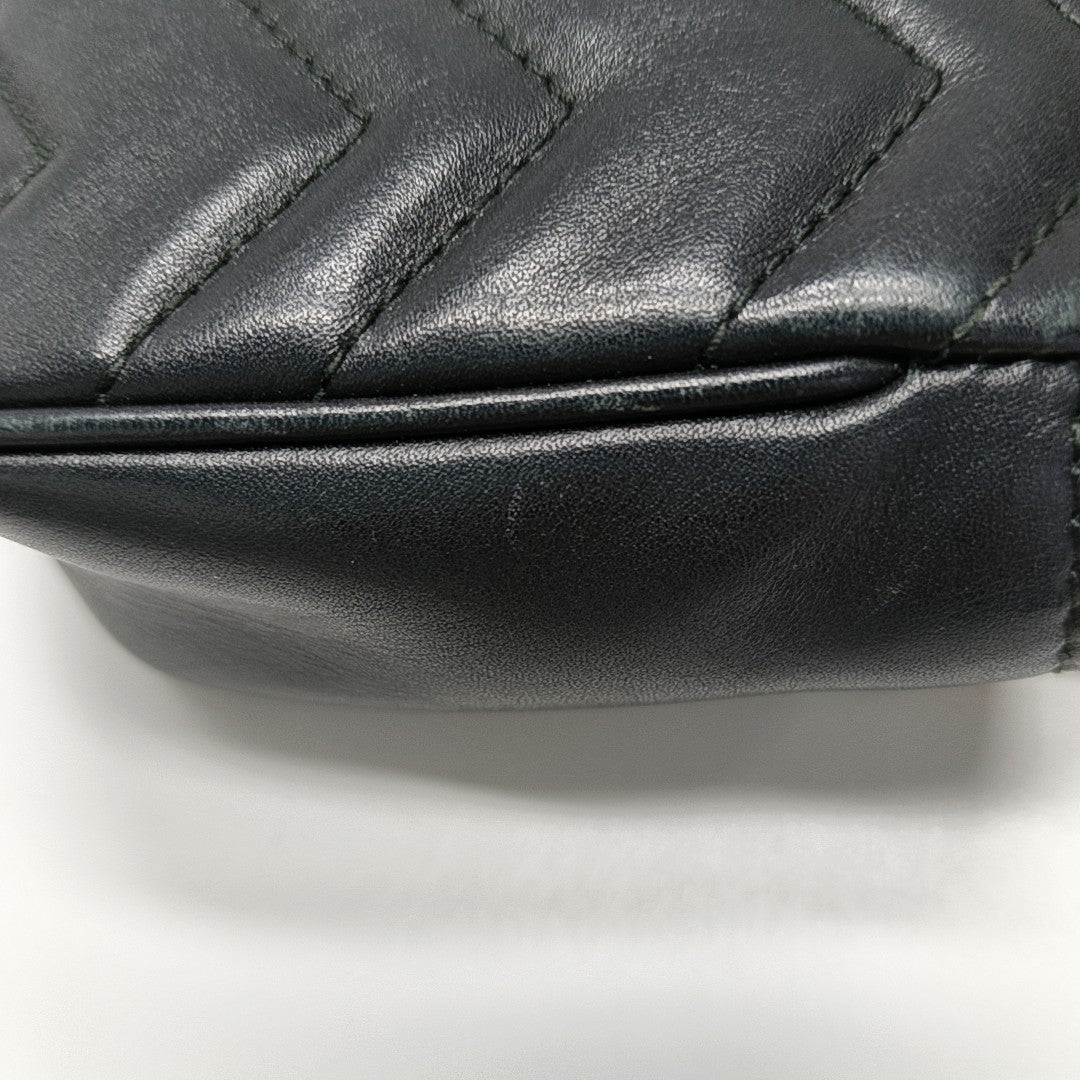 GG Marmont Mini Quilted Calfskin Black