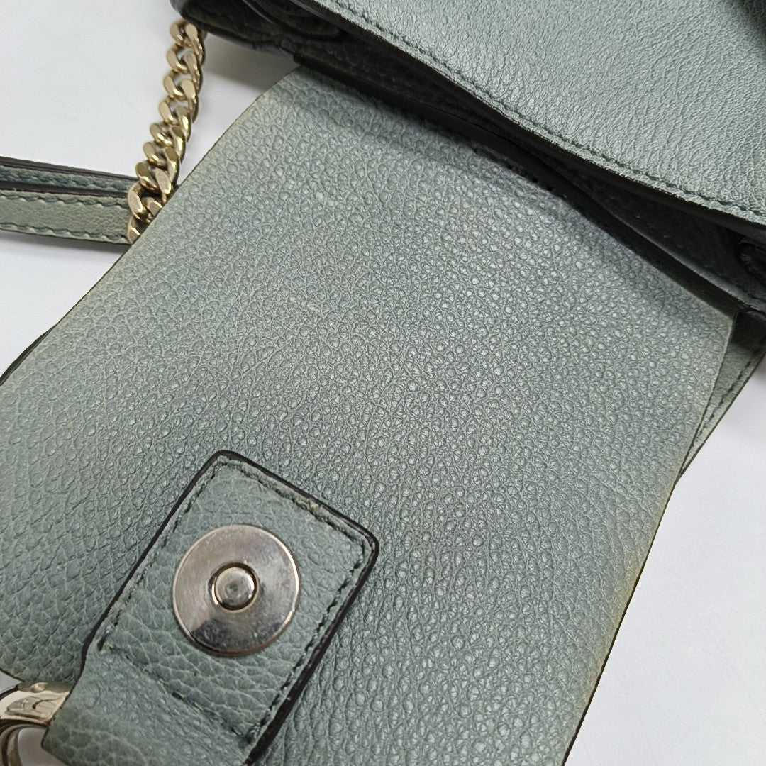 Faye Mini Calfskin Blue