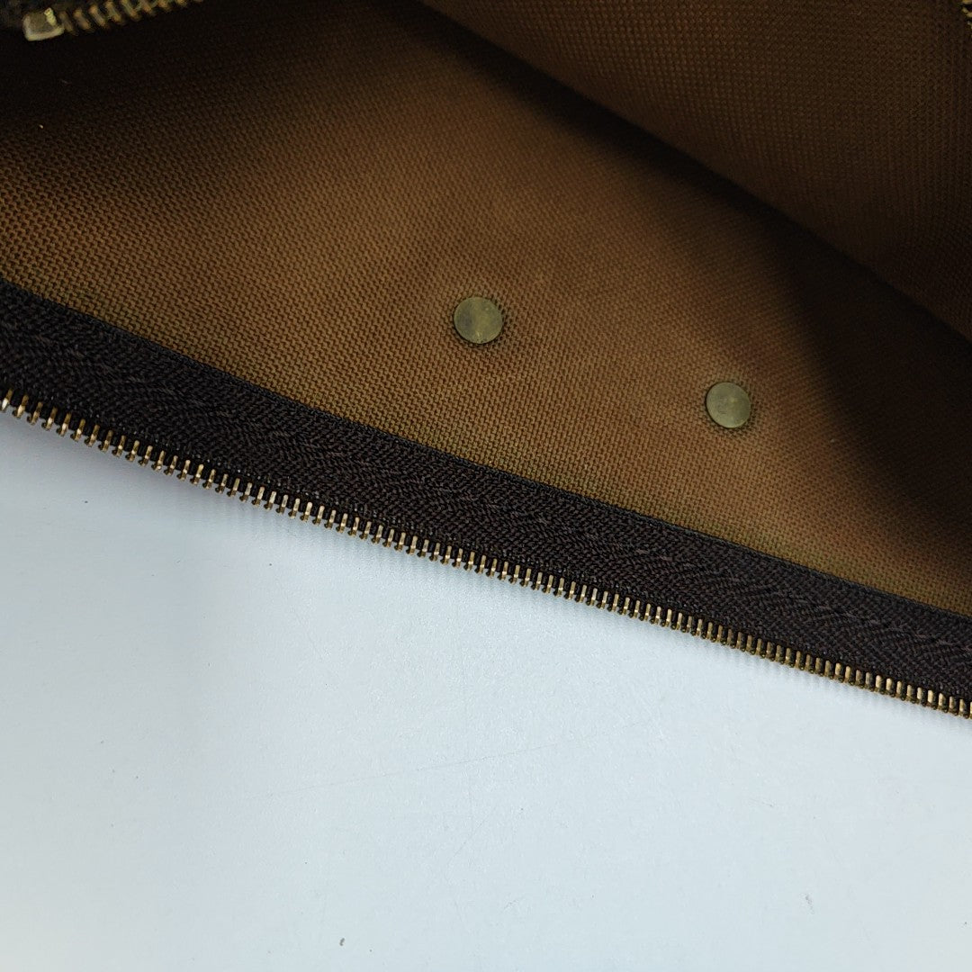 EVA Monogram Coated Canvas Brown