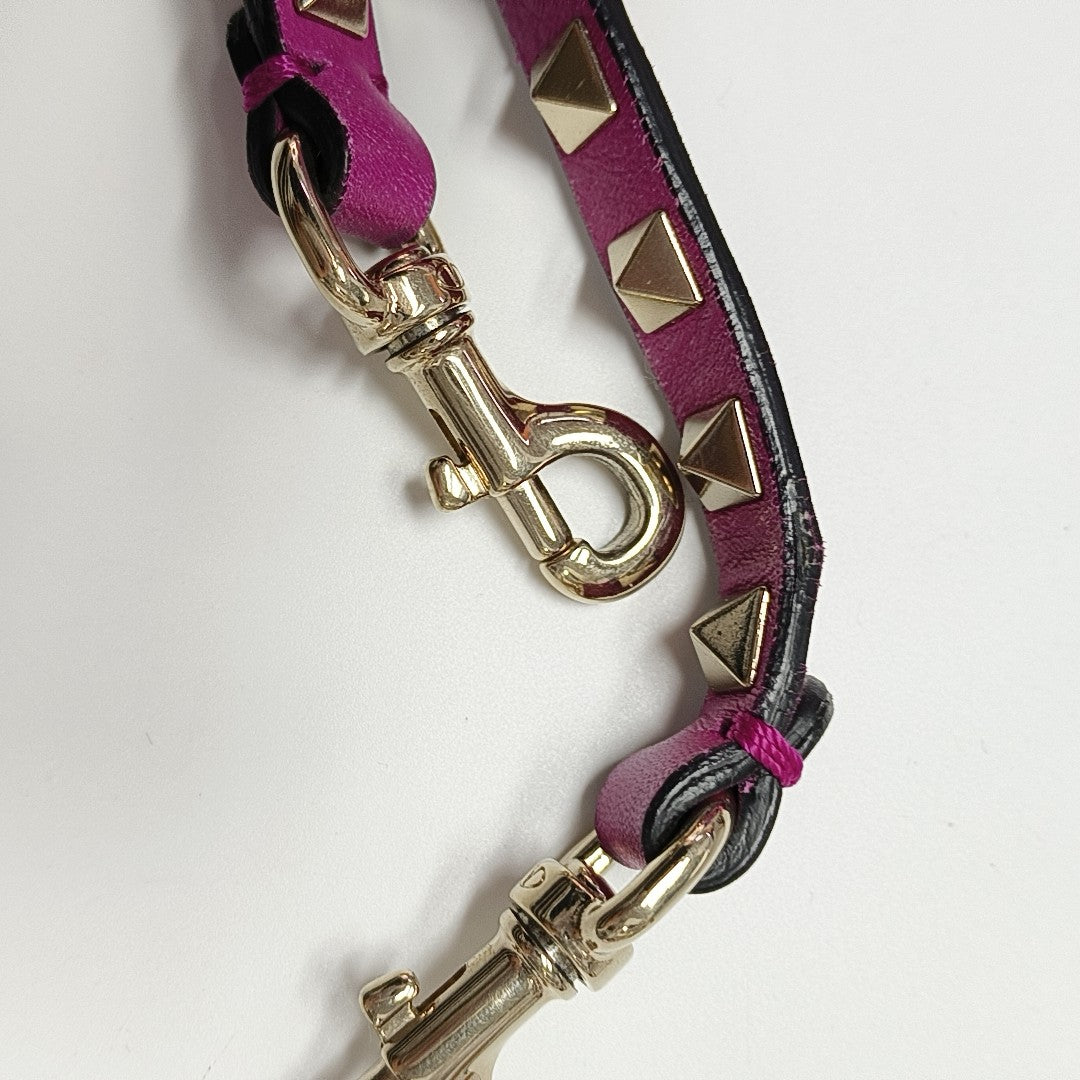 Rockstud Calfskin Red