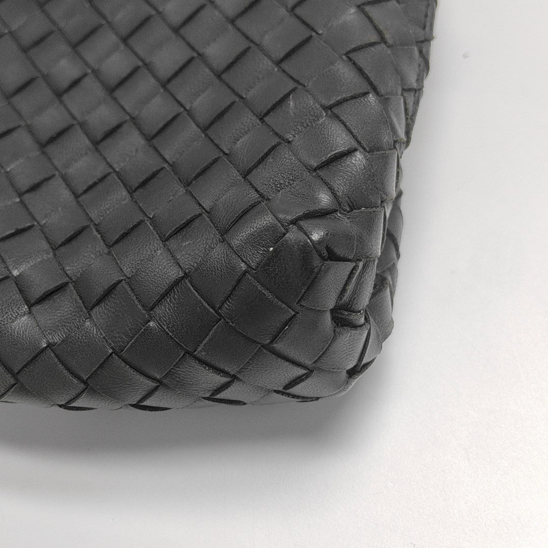 Calfskin Top Handle Bag Black