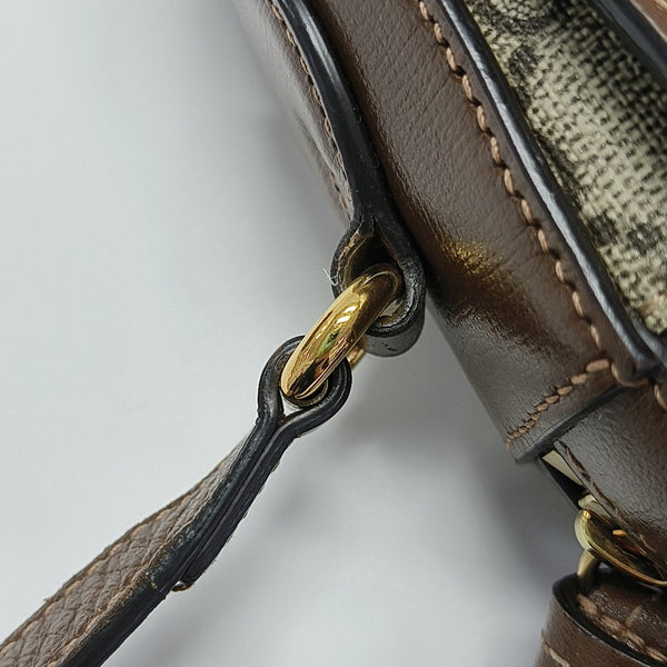 Horsebit 1955 Small Coated Canvas Beige