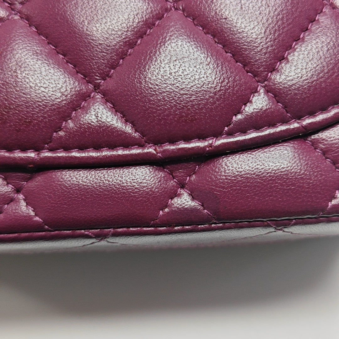 CLASSIC FLAP Mini Quilted Lambskin Purple