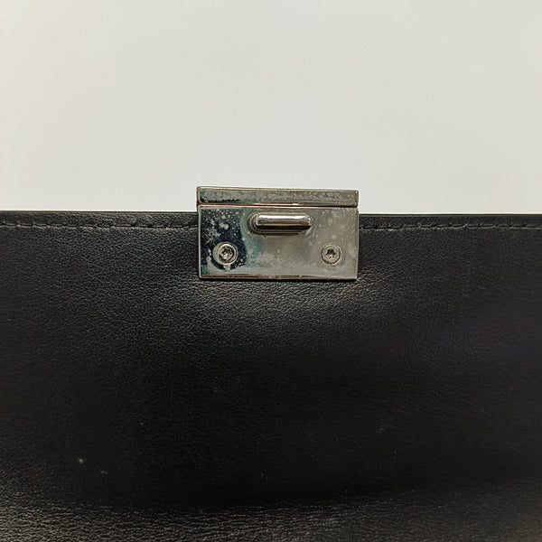 Elektra Mini Calfskin Black Wallet