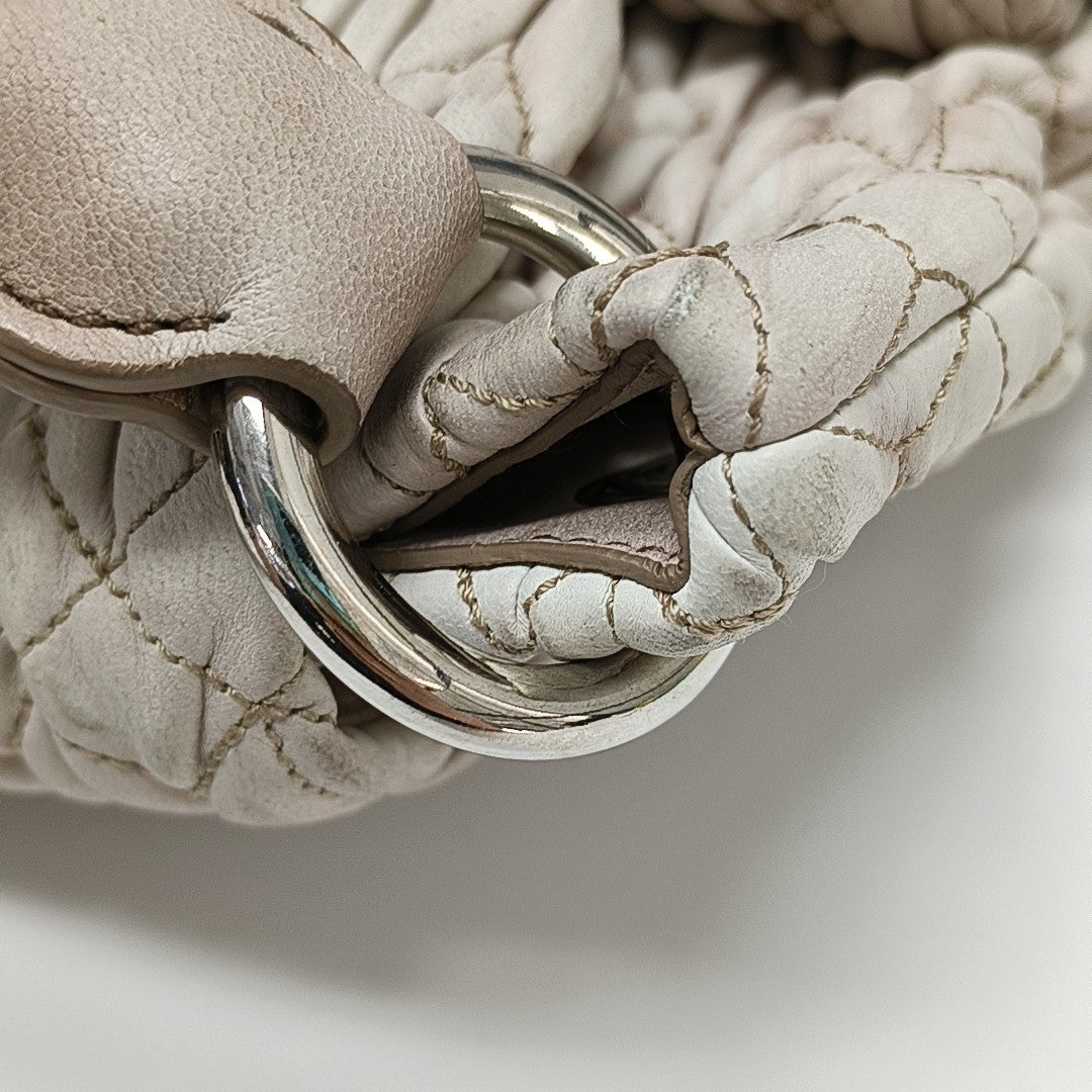 Calfskin Shoulder Bag White