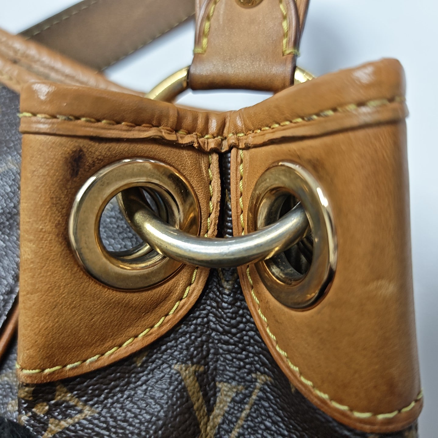 GALLIERA Monogram Coated Canvas Brown