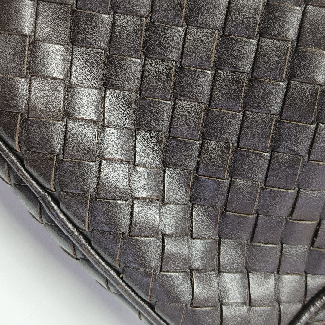 Calfskin Shoulder Bag Brown