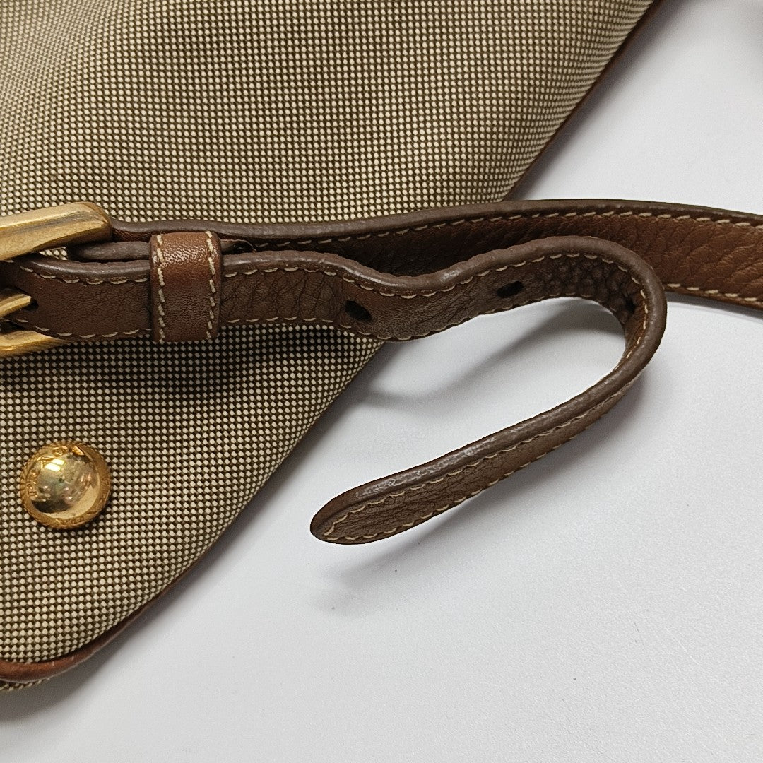 Fabric Tote Bag Brown