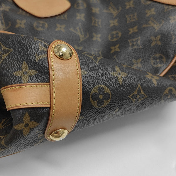 STRESA Monogram Coated Canvas Brown