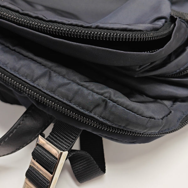 Nylon Backpack Blue