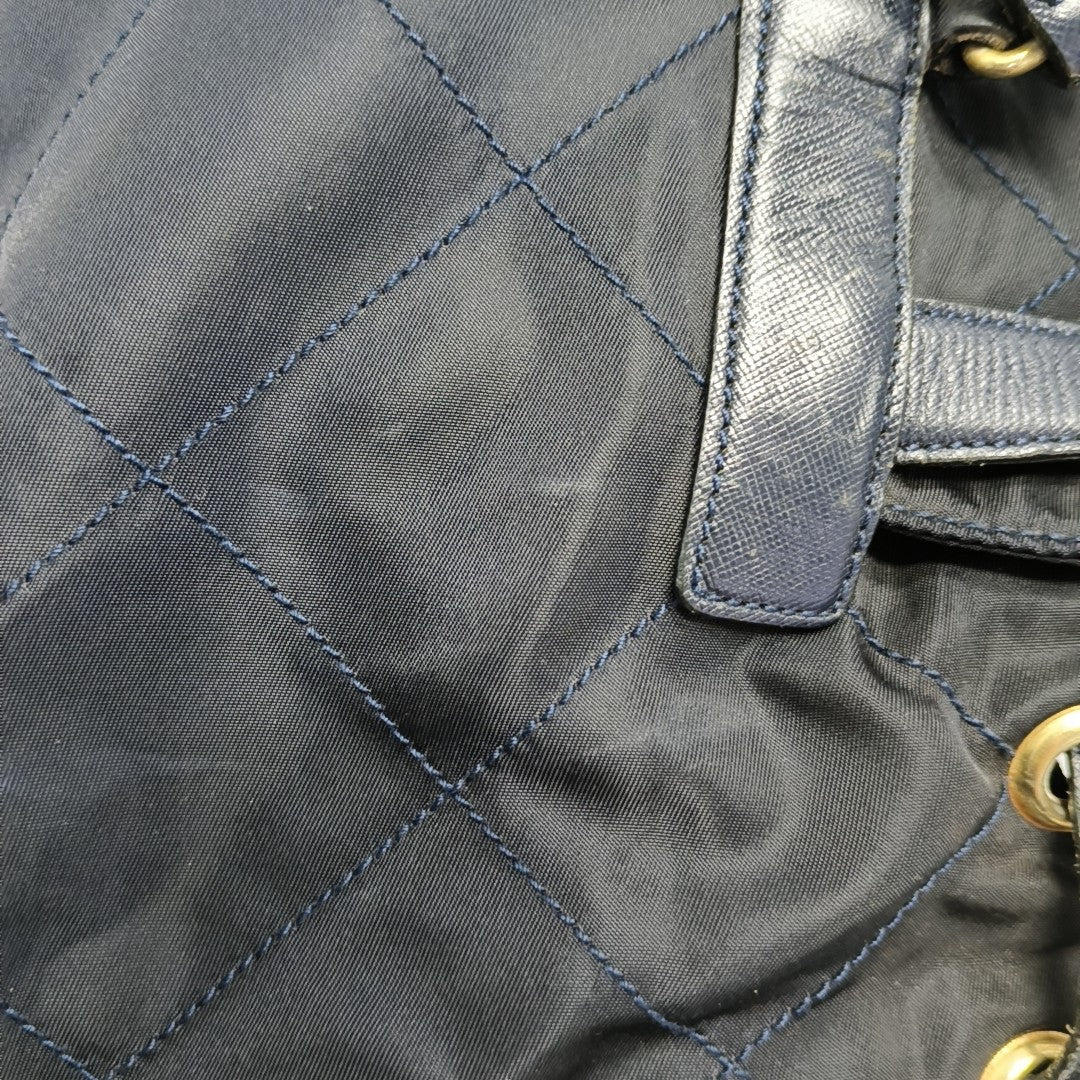 Vela Quilted Nylon Blue