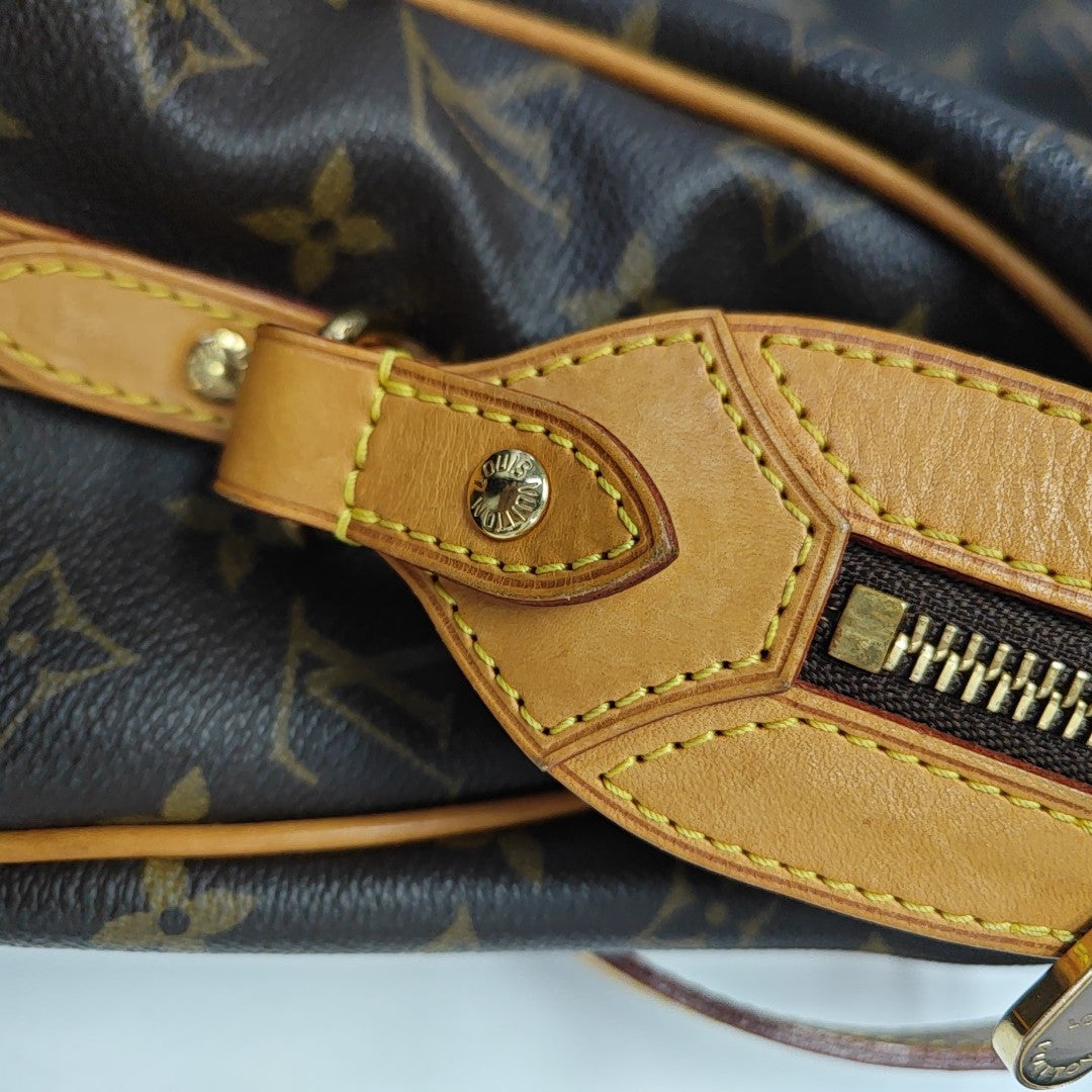STRESA Monogram Coated Canvas Brown