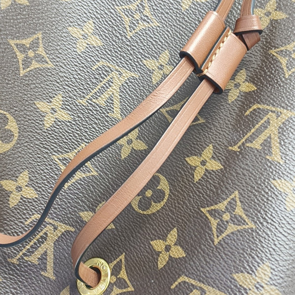 NÉONOÉ MM Monogram Coated Canvas Brown