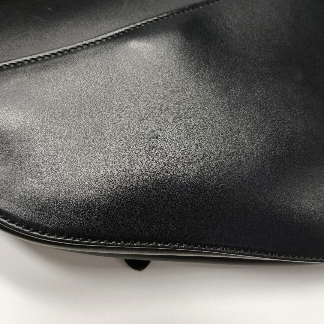 Saddle Small Calfskin Black