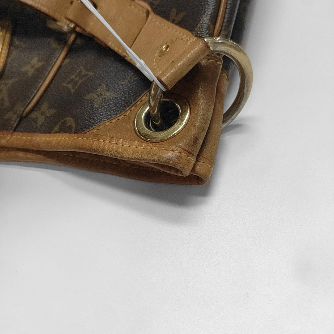 GALLIERA Monogram Coated Canvas Brown
