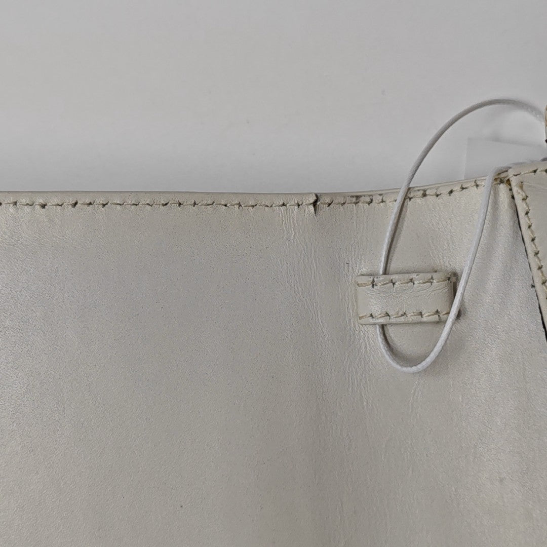 Calfskin Shoulder Bag White