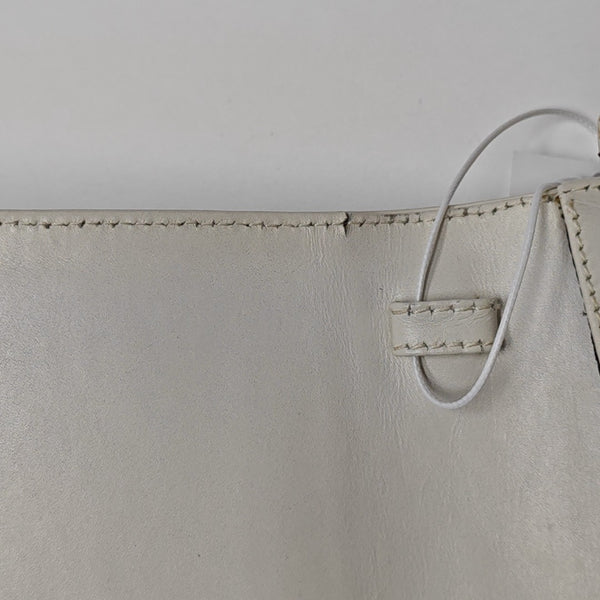 Calfskin Shoulder Bag White