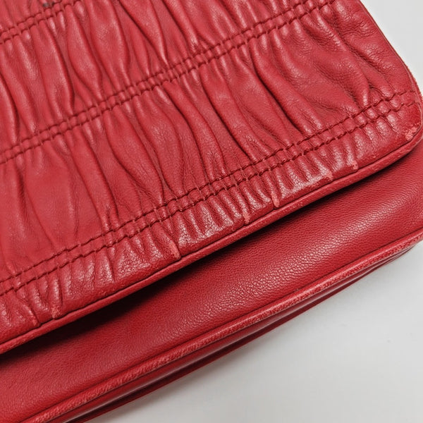 Mini Bag Quilted Lambskin Red