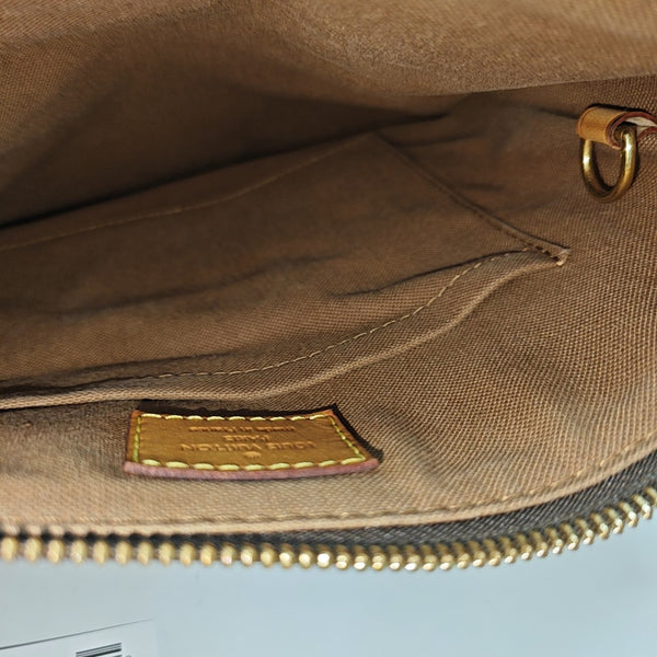 VALMY Monogram Coated Canvas Brown