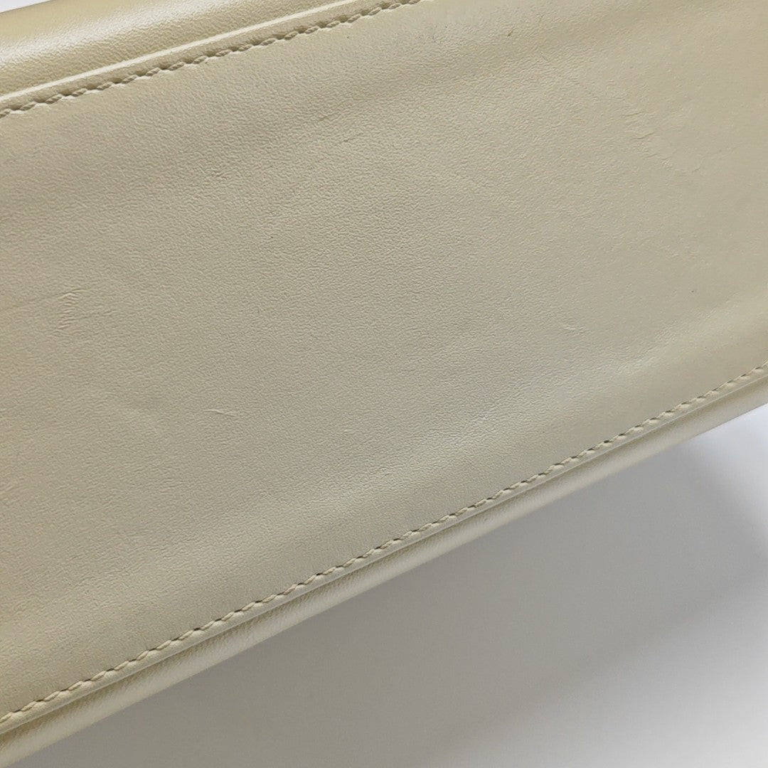 Calfskin Top Handle Bag Beige