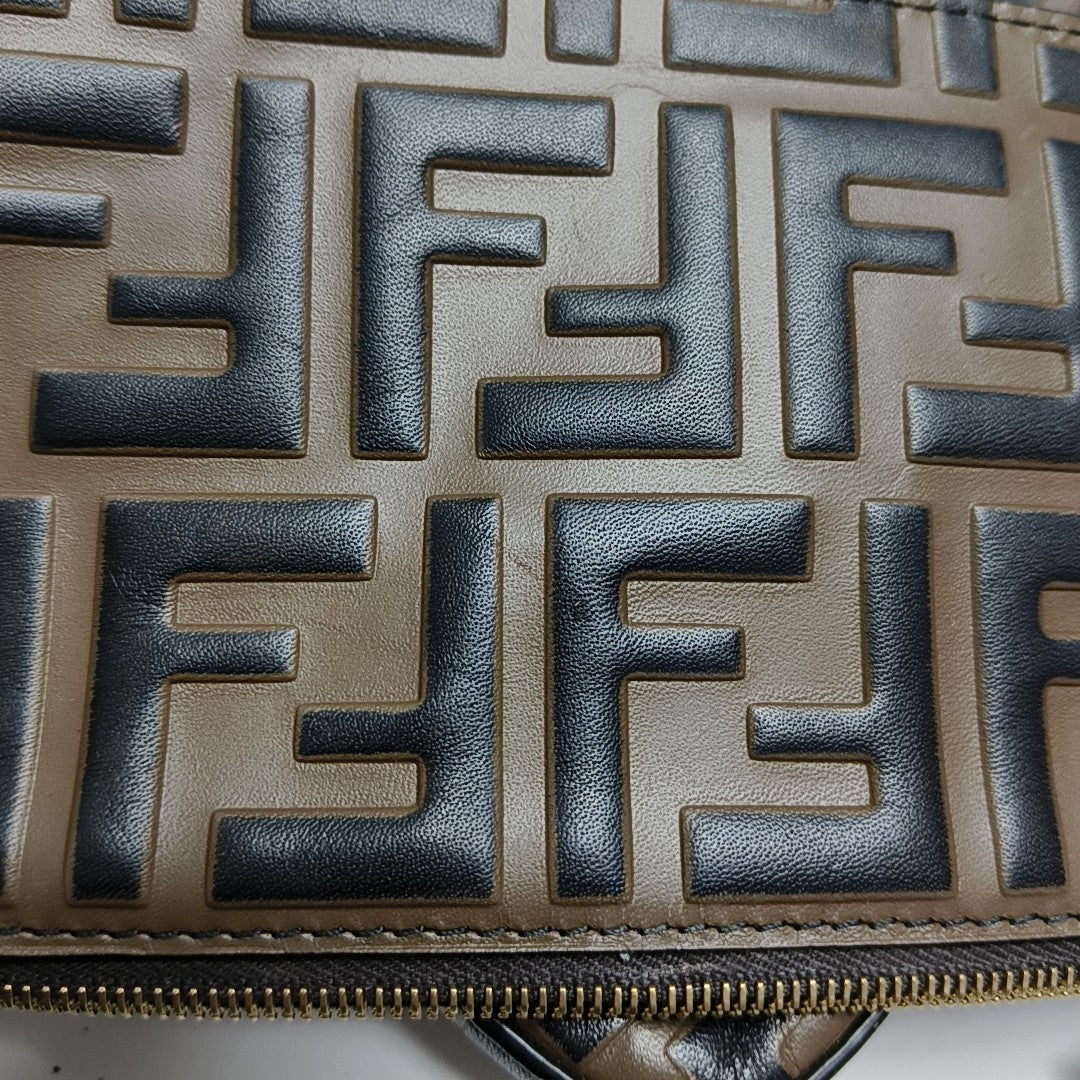 Calfskin Crossbody Bag Brown