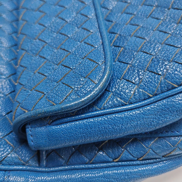 Calfskin Shoulder Bag Blue