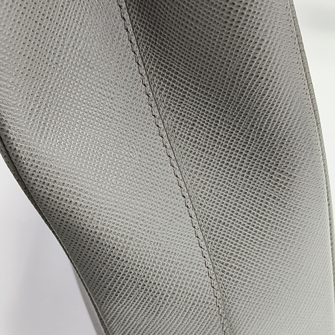 Galleria Large Saffiano Calfskin Gray