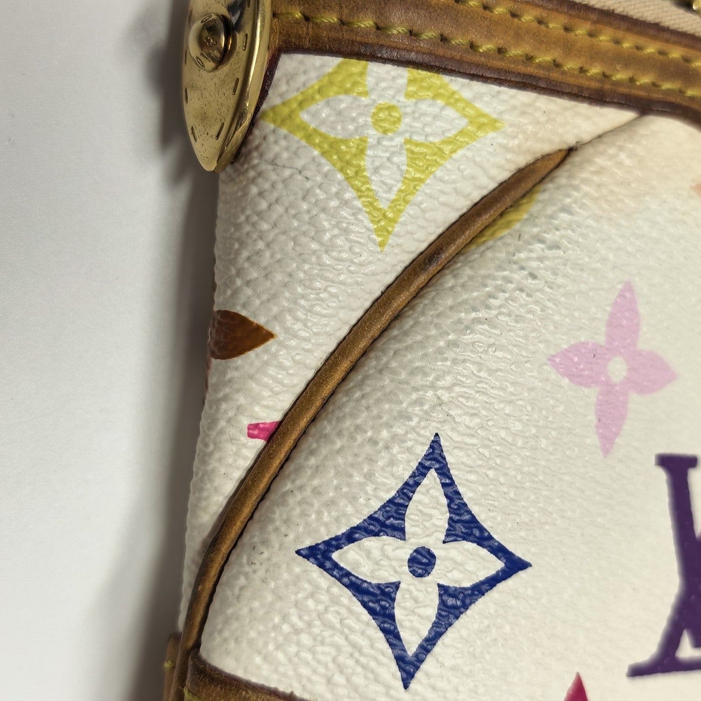 LV × TM VINTAGE MILLA Monogram Coated Canvas White