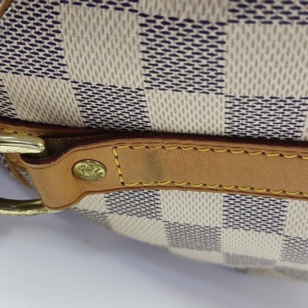 SPEEDY 30 Damier Azur Coated Canvas White