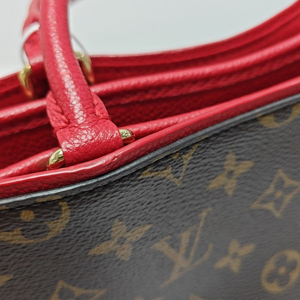 POPINCOURT PM Monogram Coated Canvas Brown