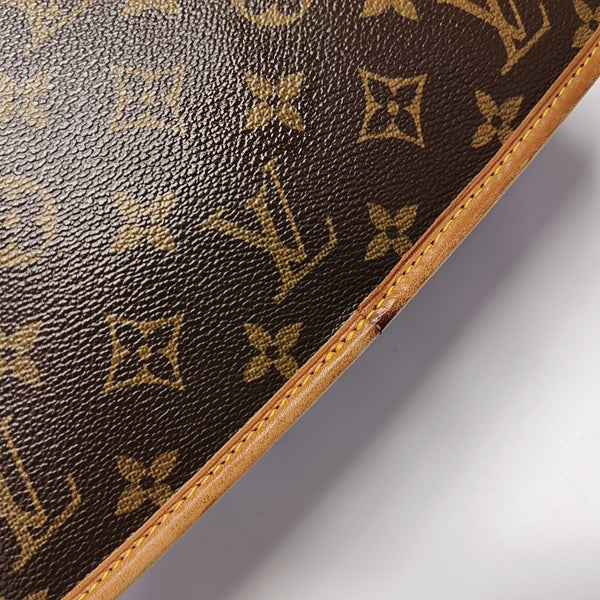 SOLOGNE PM Monogram Coated Canvas Brown