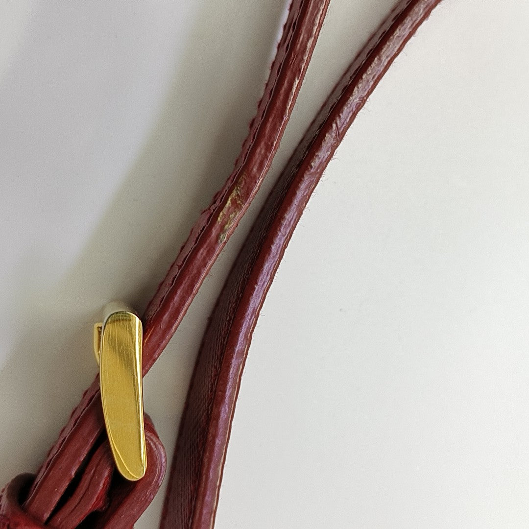 Galleria Large Saffiano Calfskin Red
